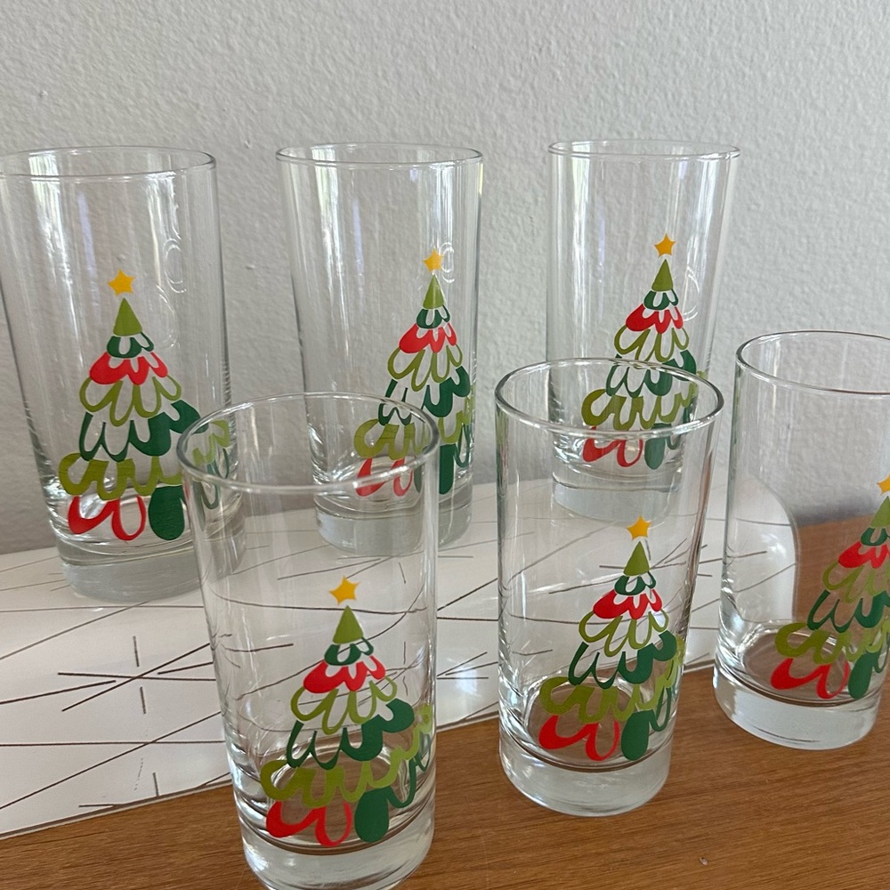 Set of 6 - Libbey Christmas TUMBLERS - 12oz - Picture 7 of 9